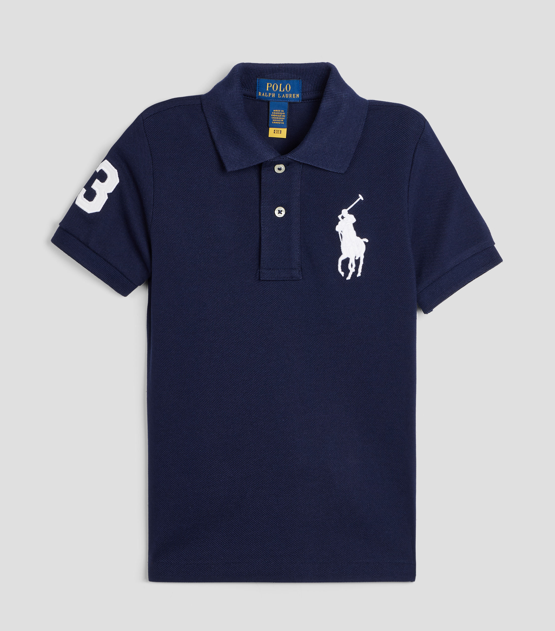 Playera tipo Polo manga corta liso Bebé